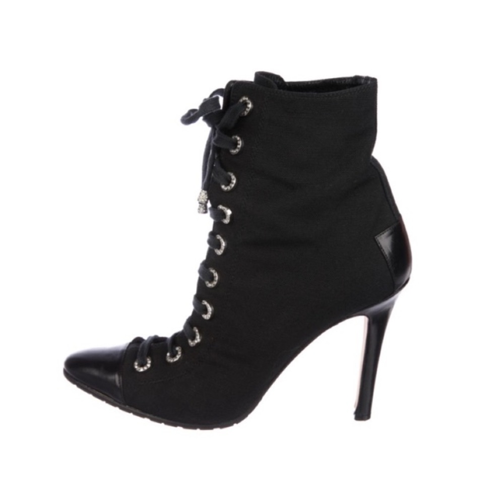 Authentic Manolo Blahnik Embellished Ankle Boots